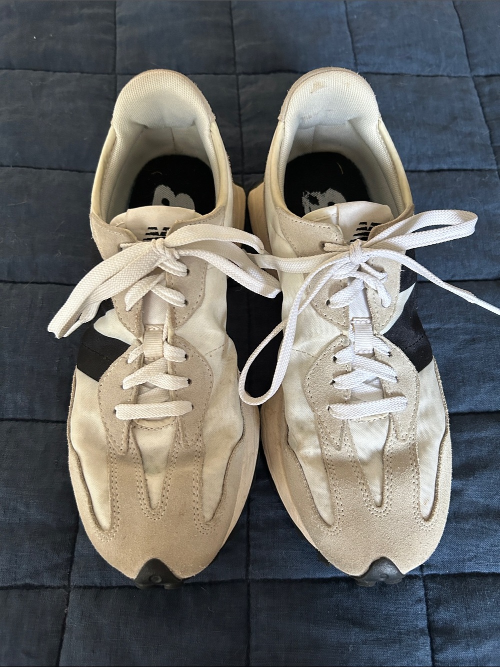 New Balance 327 Beige and Black Men's Sneakers